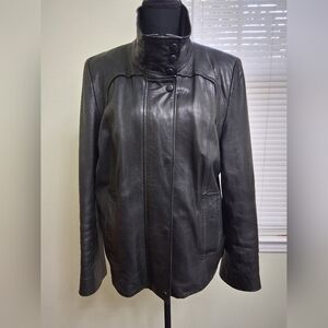 Andrew Mark Black Soft Leather Jacket XL